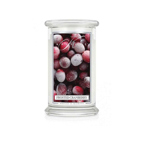 Lumanare parfumata Kringle Candle, 624 g, 2 fitiluri, Frosted Cranberry Lumanare parfumata Kringle Candle 
