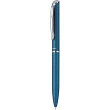 Încarcă imaginea în vizualizatorul Galerie, Roller cu gel Pentel EnerGel High Class, 0.7 mm, mecanism prin rasucire, mina neagra, corp metalic turquoise Rollere cu gel Pentel 
