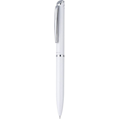 Roller cu gel Pentel EnerGel High Class, 0.7 mm, mecanism prin rasucire, mina neagra, corp metalic alb perlat Rollere cu gel Pentel 