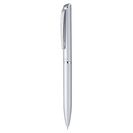 Roller cu gel Pentel EnerGel High Class, 0.7 mm, mecanism prin rasucire, mina neagra, corp metalic argintiu Rollere cu gel Pentel 