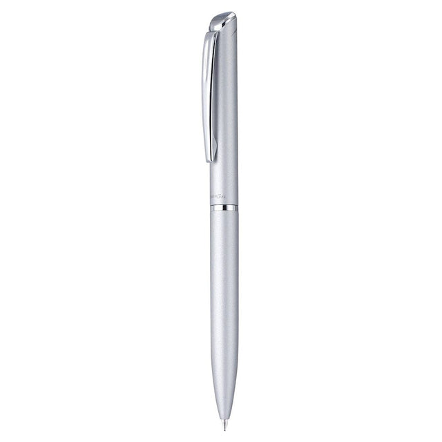 Roller cu gel Pentel EnerGel High Class, 0.7 mm, mecanism prin rasucire, mina neagra, corp metalic argintiu Rollere cu gel Pentel 