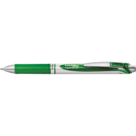 Roller cu gel Pentel EnerGel, BL77, 0.7 mm, cu mecanism, verde Rollere cu gel Pentel 