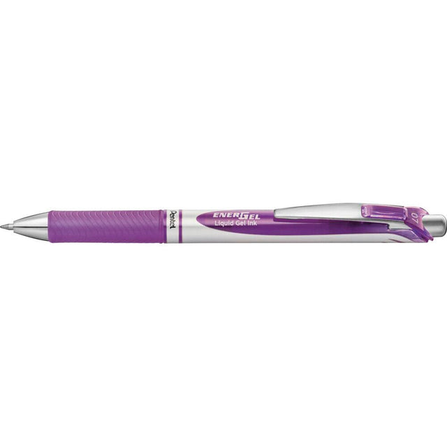 Roller cu gel Pentel EnerGel, BL77, 0.7 mm, cu mecanism, violet Rollere cu gel Pentel 