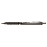 Roller cu gel Pentel EnerGel Sterling, 0.7 mm, cu mecanism, mina neagra, corp metalic negru Rollere cu gel Pentel 
