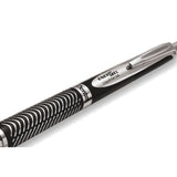 Roller cu gel Pentel EnerGel Sterling, 0.7 mm, cu mecanism, mina neagra, corp metalic negru Rollere cu gel Pentel 