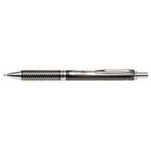 Încarcă imaginea în vizualizatorul Galerie, Roller cu gel Pentel EnerGel Sterling, 0.7 mm, cu mecanism, mina neagra, corp metalic negru Rollere cu gel Pentel 
