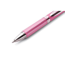 Încarcă imaginea în vizualizatorul Galerie, Roller cu gel Pentel EnerGel Sterling, 0.7 mm, cu mecanism, mina neagra, corp metalic roz Rollere cu gel Pentel 
