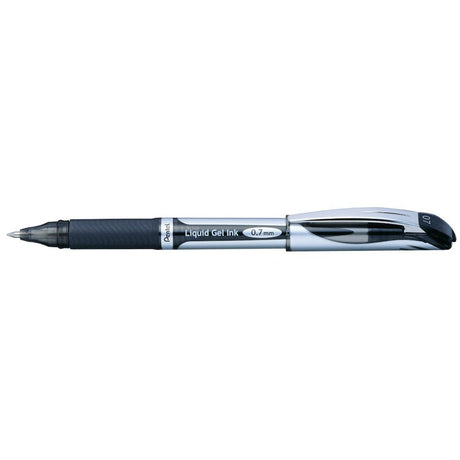 Roller cu gel Pentel EnerGel, BL57, 0.7 mm, fara mecanism, negru Rollere cu gel Pentel 