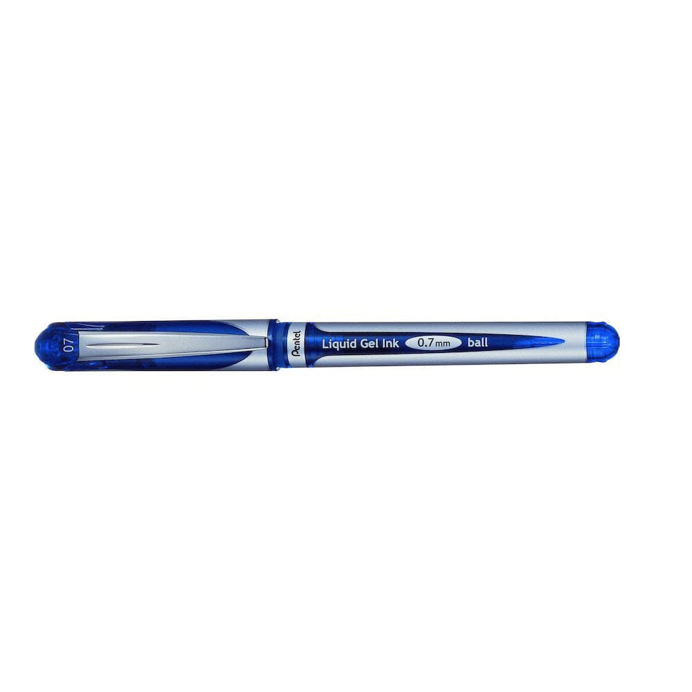 Roller cu gel Pentel EnerGel, BL57, 0.7 mm, fara mecanism, albastru Rollere cu gel Pentel 