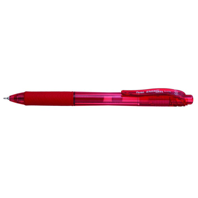 Roller cu gel Pentel EnerGel X, BLN105, 0.5 mm, cu mecanism, rosu Rollere cu gel Pentel 