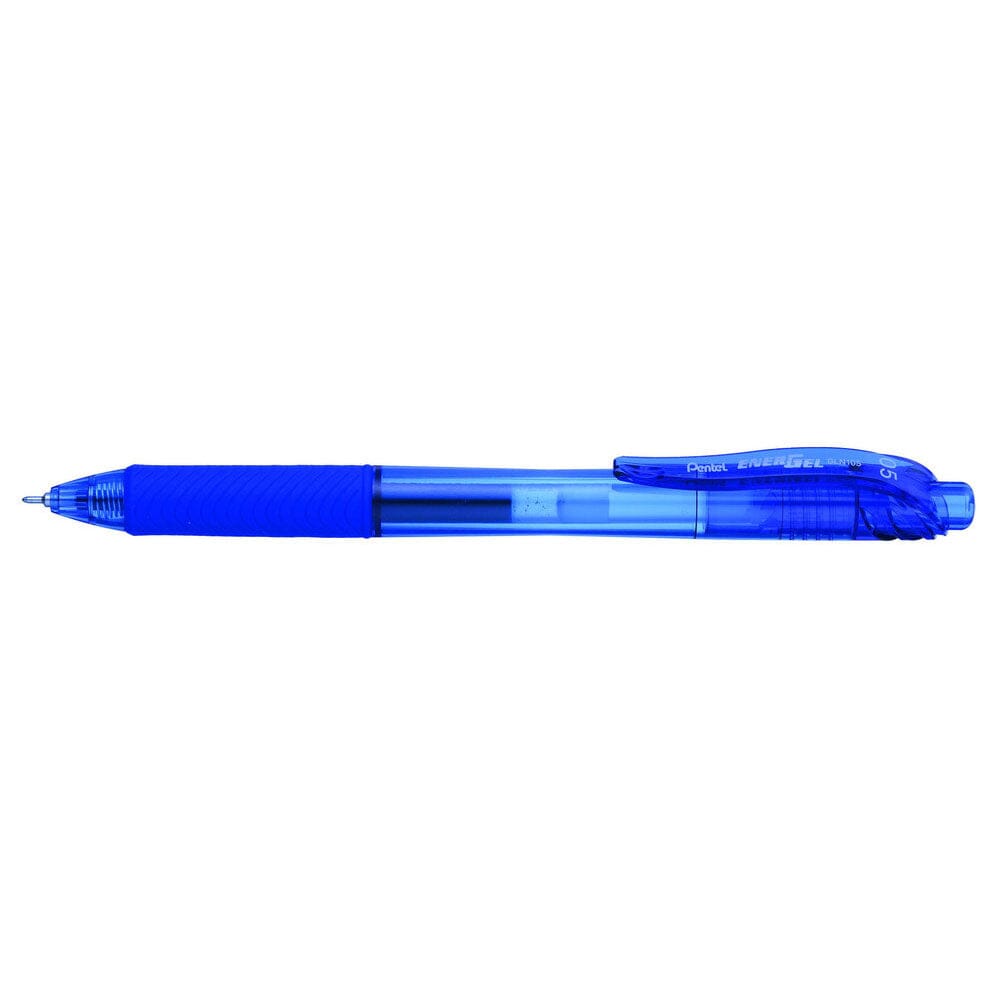 Roller cu gel Pentel EnerGel X, BLN105, 0.5 mm, cu mecanism, albastru Rollere cu gel Pentel 