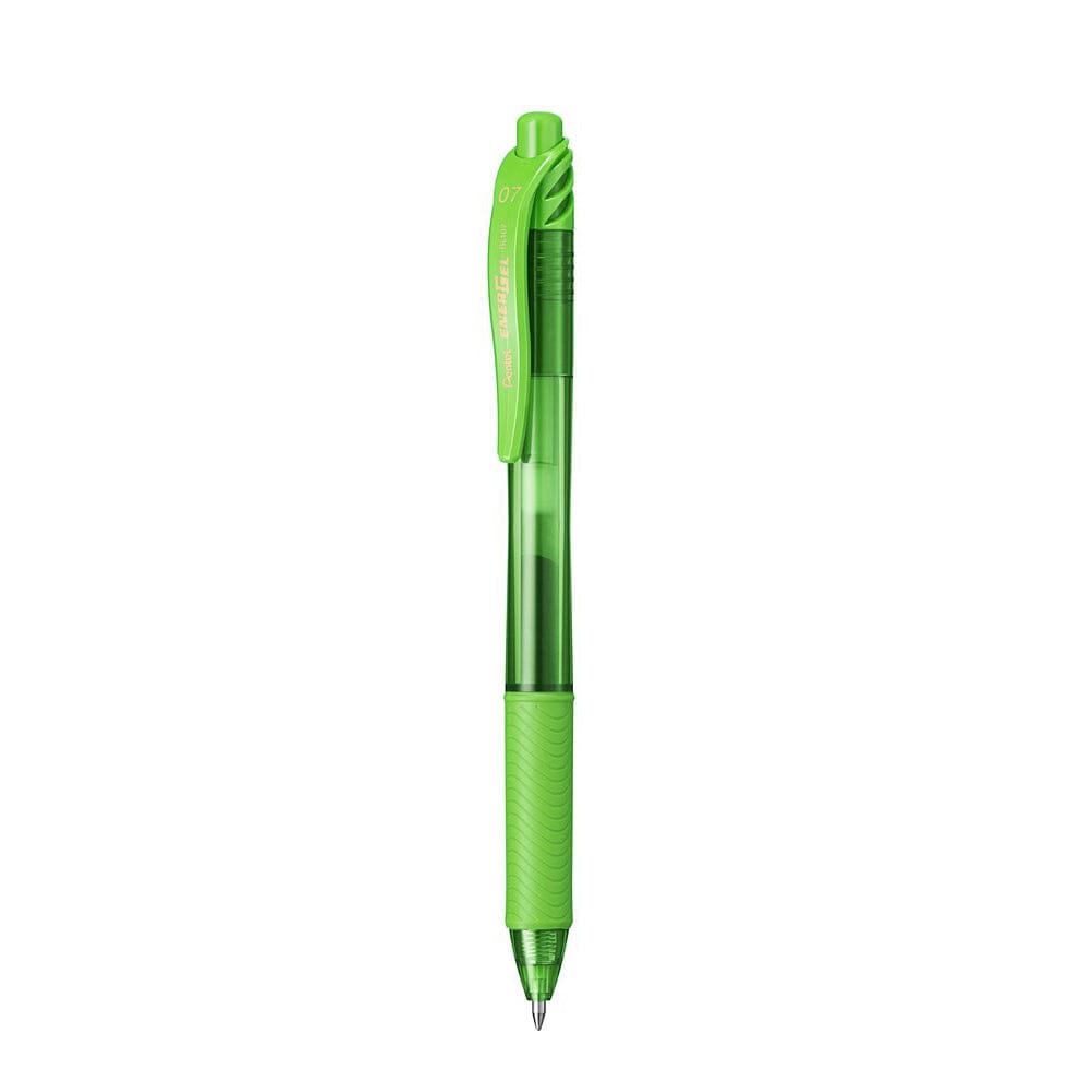 Roller cu gel Pentel EnerGel X, BL107, 0.7 mm, cu mecanism, verde lime Rollere cu gel Pentel 