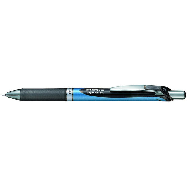 Roller cu gel Pentel EnerGel, BLN75, 0.5 mm, cu mecanism, negru Rollere cu gel Pentel 