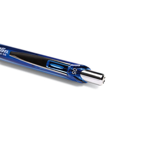 Roller cu gel Pentel EnerGel, BLN75, 0.5 mm, cu mecanism, albastru Rollere cu gel Pentel 