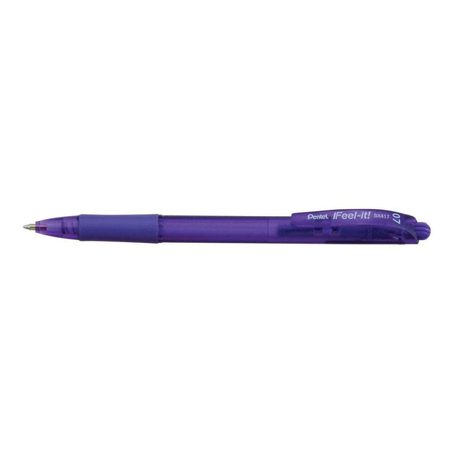 Pix Pentel IFeel-it!, 0.7 mm, cu mecanism, corp semitransparent, violet Pixuri colorate Pentel 