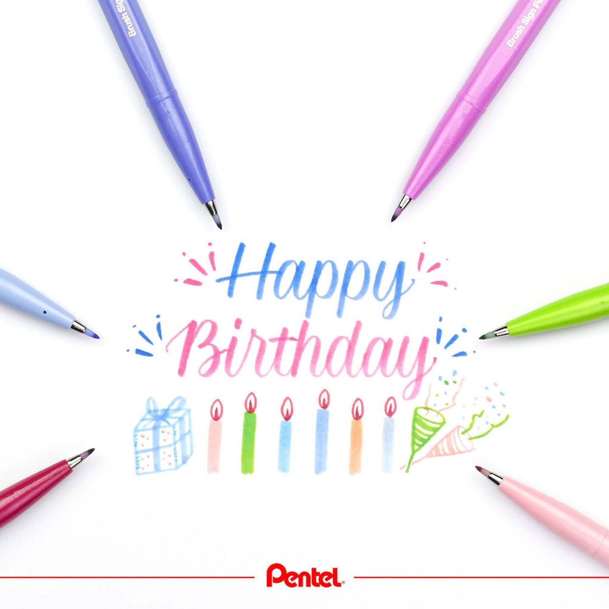 Carioca Pentel pentru scris de mana culori pastel din natura 4 culori/set Carioca Pentel 