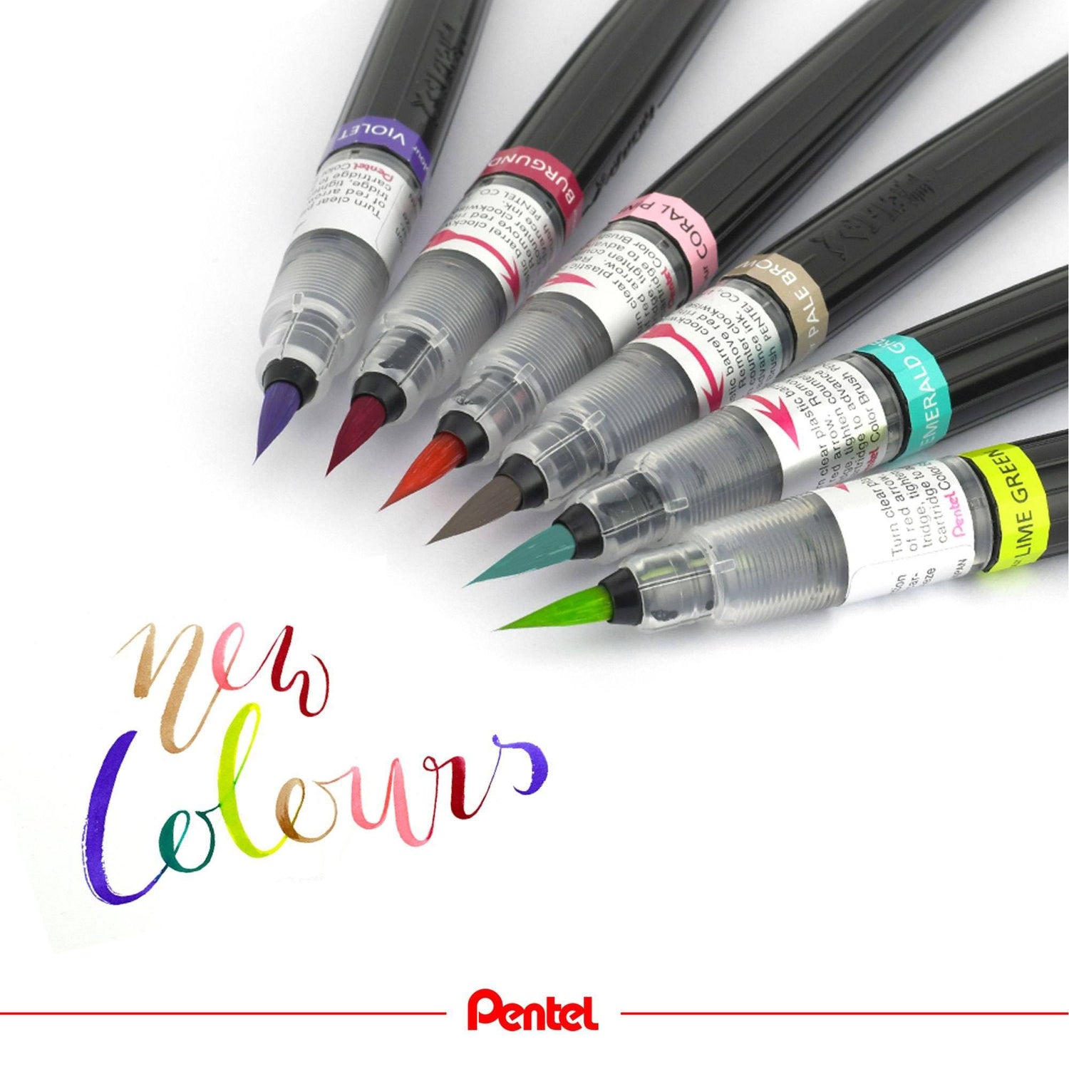 Pensula Pentel colorata bleu Paperie.ro 