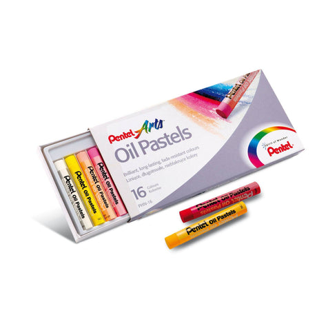Creioane cerate Pentel Oil Pastels set 16 buc Paperie.ro 