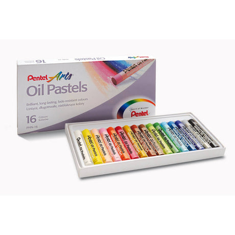Creioane cerate Pentel Oil Pastels set 16 buc Paperie.ro 