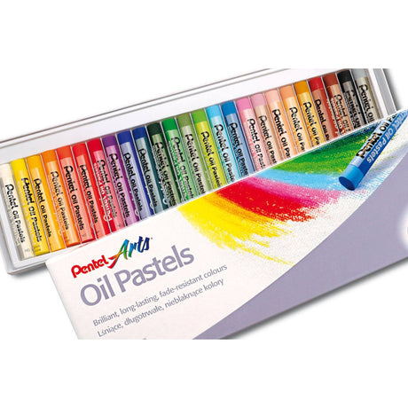 Creioane cerate Pentel Oil Pastels set 25 buc Paperie.ro 