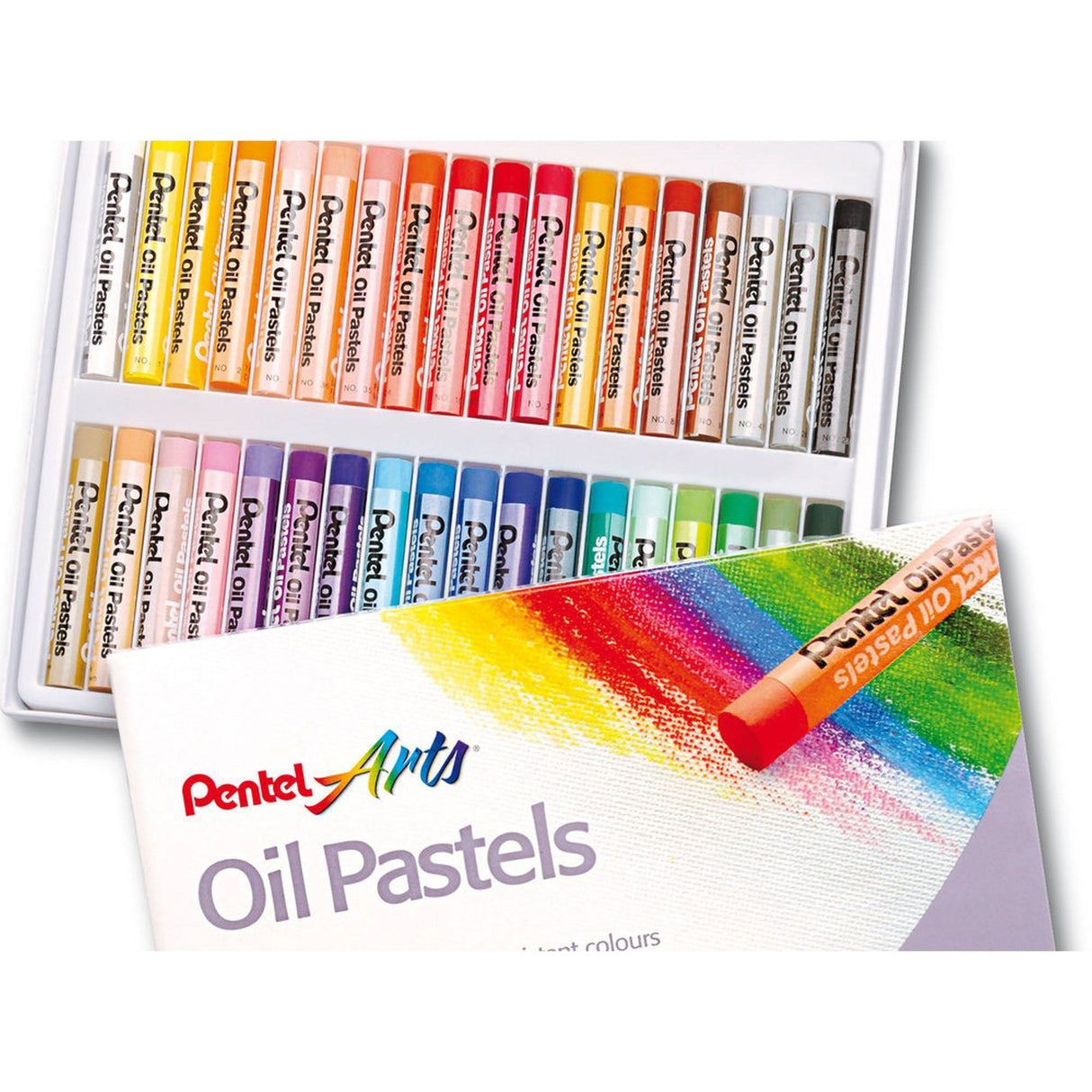 Creioane cerate Pentel Oil Pastels set 36 buc Paperie.ro 
