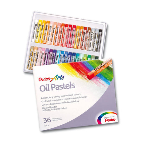 Creioane cerate Pentel Oil Pastels set 36 buc Paperie.ro 