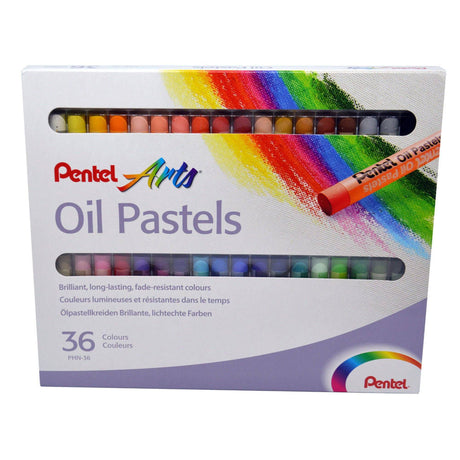 Creioane cerate Pentel Oil Pastels set 36 buc Paperie.ro 