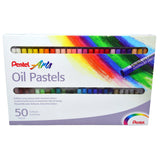 Creioane cerate Pentel Oil Pastels set 50 buc Paperie.ro 