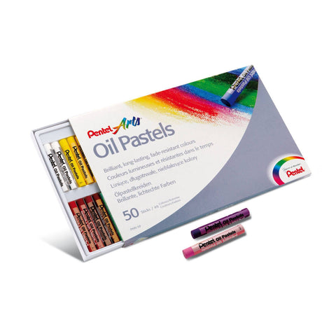Creioane cerate Pentel Oil Pastels set 50 buc Paperie.ro 