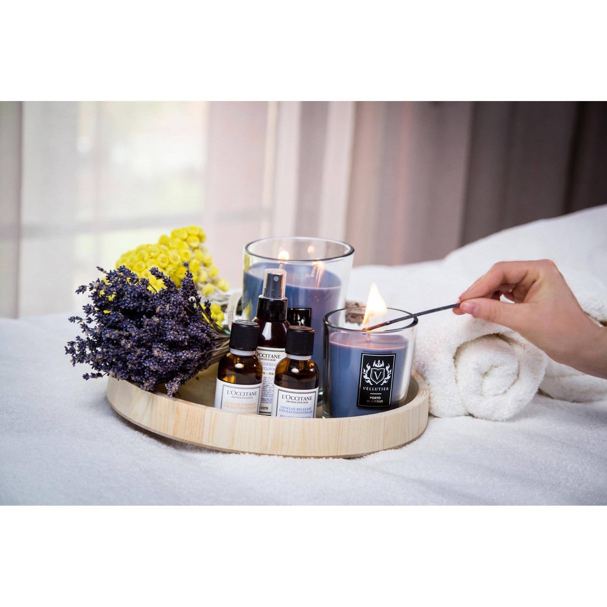 Lumanare parfumata VELLUTIER mare 2 fitile ''Porto di Amalfi'' 515g Lumanare parfumata VELLUTIER 