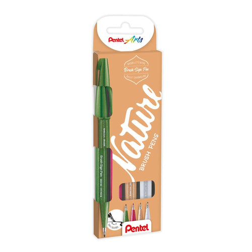 Carioca Pentel pentru scris de mana culori pastel din natura 4 culori/set Carioca Pentel 