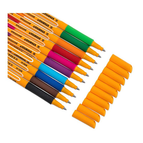 Roller Stabilo Point Visco Gel 0.5 mm 10 buc/set plastic ROLLERE CU GEL Stabilo 