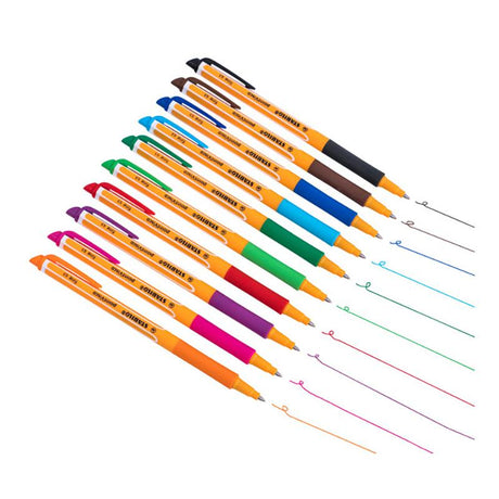 Roller Stabilo Point Visco Gel 0.5 mm 10 buc/set plastic ROLLERE CU GEL Stabilo 