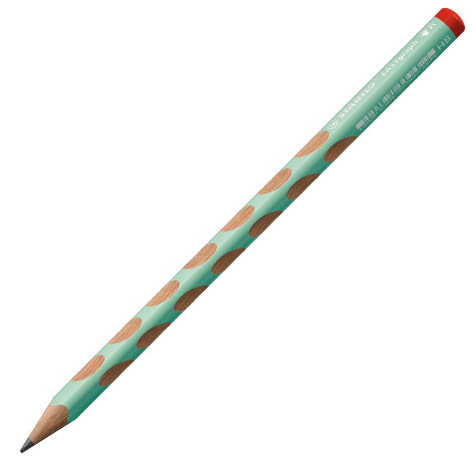 Creioane grafit Stabilo EasyGraph HB pt dreptaci 2 buc/set verde pastelat Creioane grafit Stabilo 