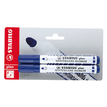 Încarcă imaginea în vizualizatorul Galerie, Marker pentru tabla Stabilo plan, varf rotund, 2 bucati / set, albastru Markere Stabilo 
