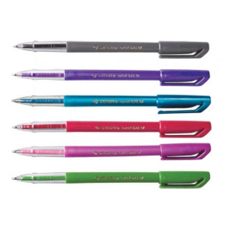 Pix fara mecanism Stabilo Excel 828, F, 6 culori / set eco Pixuri colorate Stabilo 