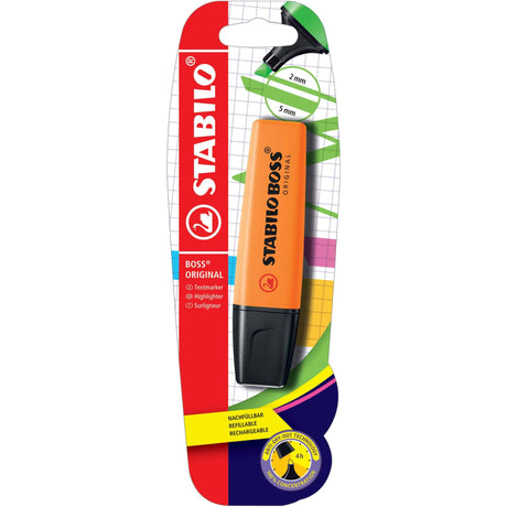 Textmarker Stabilo Boss Original, portocaliu, blister Textmarkere Stabilo 