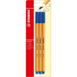 Fineliner Stabilo Point 88, 3 bucati / set, albastru Finelinere Stabilo 