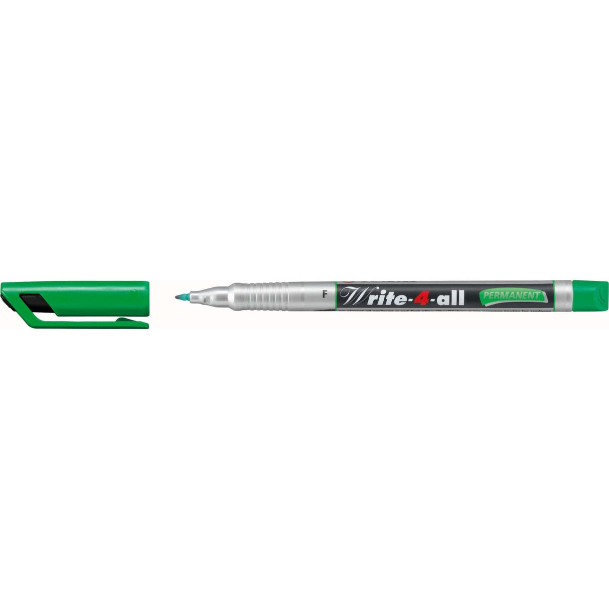 Marker permanent Stabilo Write-4-all, F, verde Markere Stabilo 