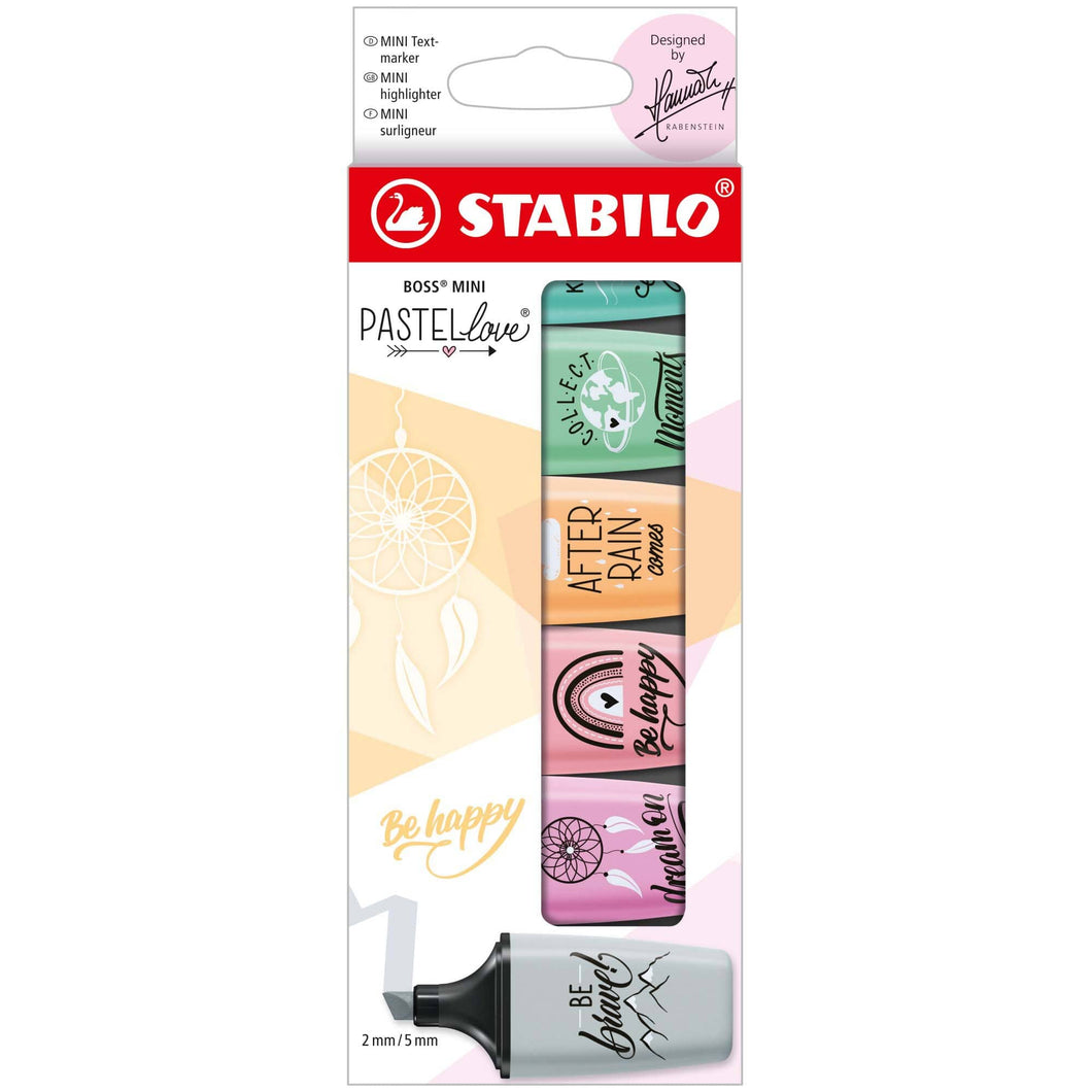 Textmarker Stabilo Boss mini Pastellove, 6 culori / set Textmarkere Stabilo 