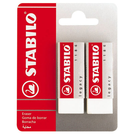 Radiera Stabilo Legacy 1186, alb, 2 bucati / set Accesorii birou Stabilo 
