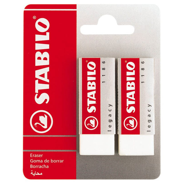 Radiera Stabilo Legacy 1186, alb, 2 bucati / set Accesorii birou Stabilo 