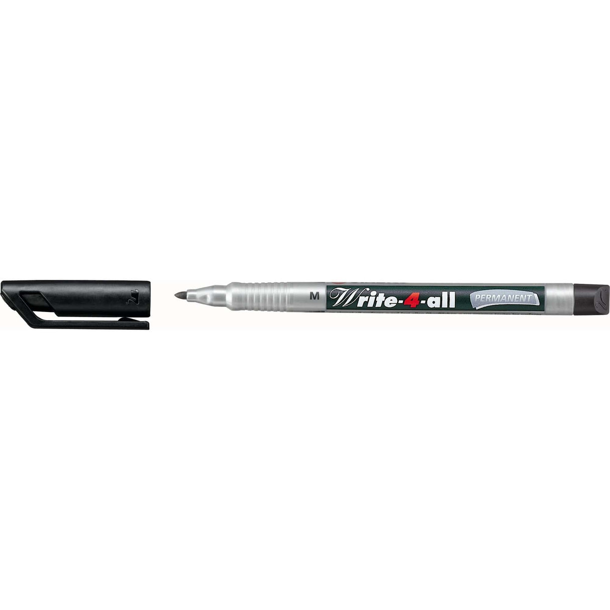 Marker permanent Stabilo Write-4-all, M, negru Markere Stabilo 