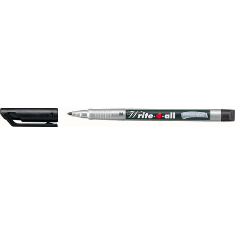 Marker permanent Stabilo Write-4-all, M, negru Markere Stabilo 