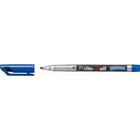 Marker permanent Stabilo Write-4-all, M, albastru Markere Stabilo 