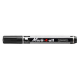 Marker permermanent Stabilo Mark-4-all, F, varf rotund, negru Markere Stabilo 