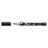 Marker permermanent Stabilo Mark-4-all, F, varf rotund, negru Markere Stabilo 