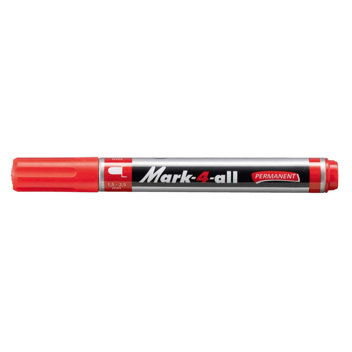 Marker permermanent Stabilo Mark-4-all, F, varf rotund, rosu Markere Stabilo 