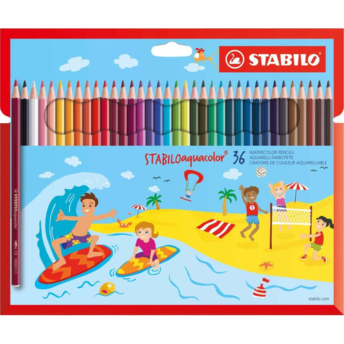 Creioane colorate Stabilo Aquacolor, 36 culori /set Creioane colorate Stabilo 