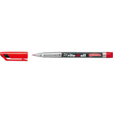 Marker permanent Stabilo Write-4-all, S, rosu Markere Stabilo 